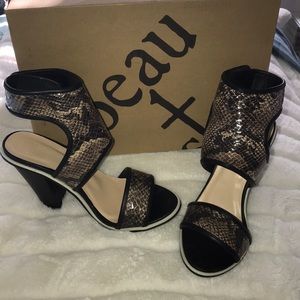 Snakeskin heels